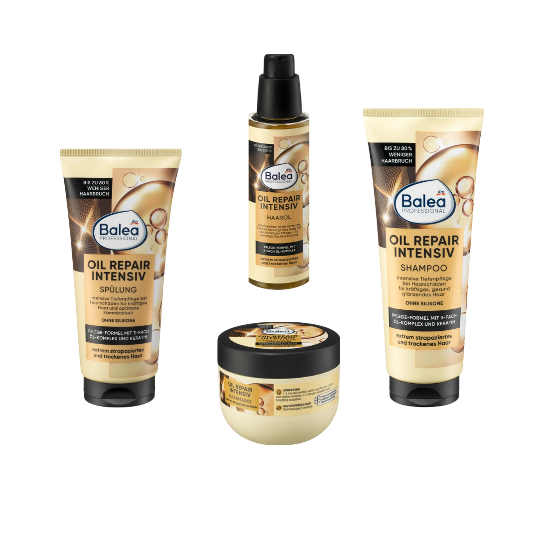 Balea - Pack cheveux Oil repair soin intensif