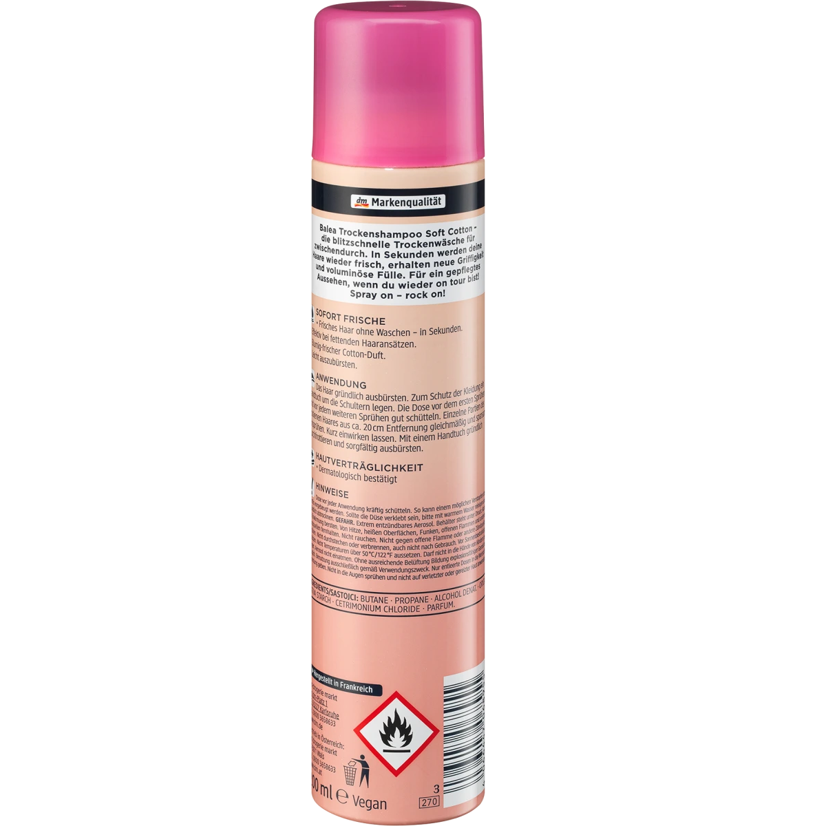 Balea - Shampooing sec Soft Cotton