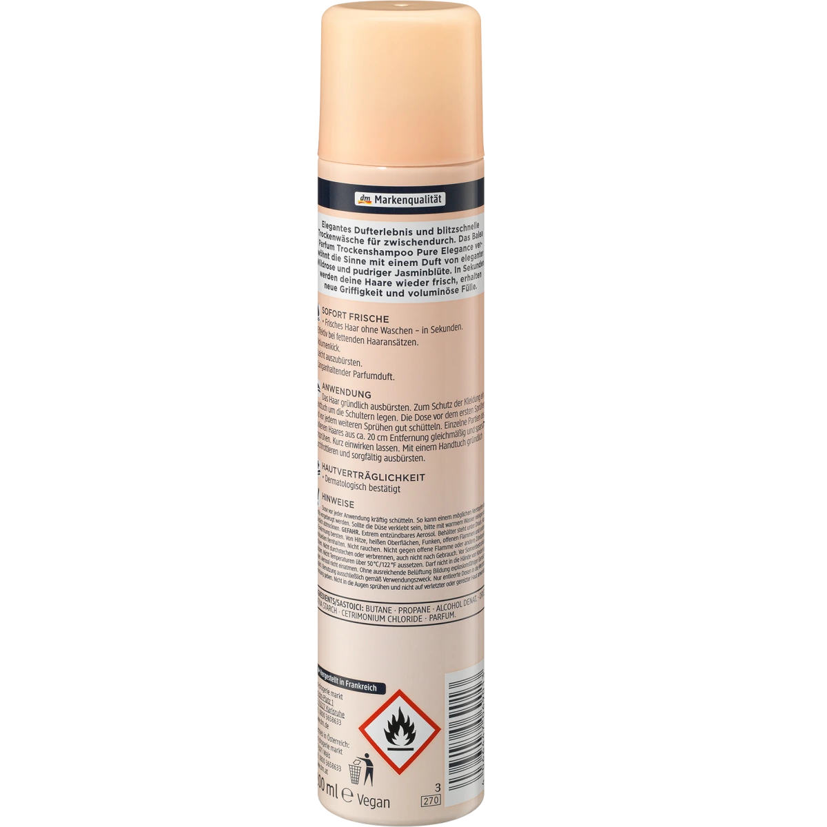 Balea - Shampooing sec Parfum Pure Elegance