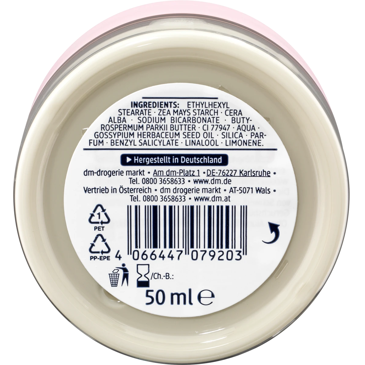 Crème déodorante au bicarbonate de soude, 50 ml