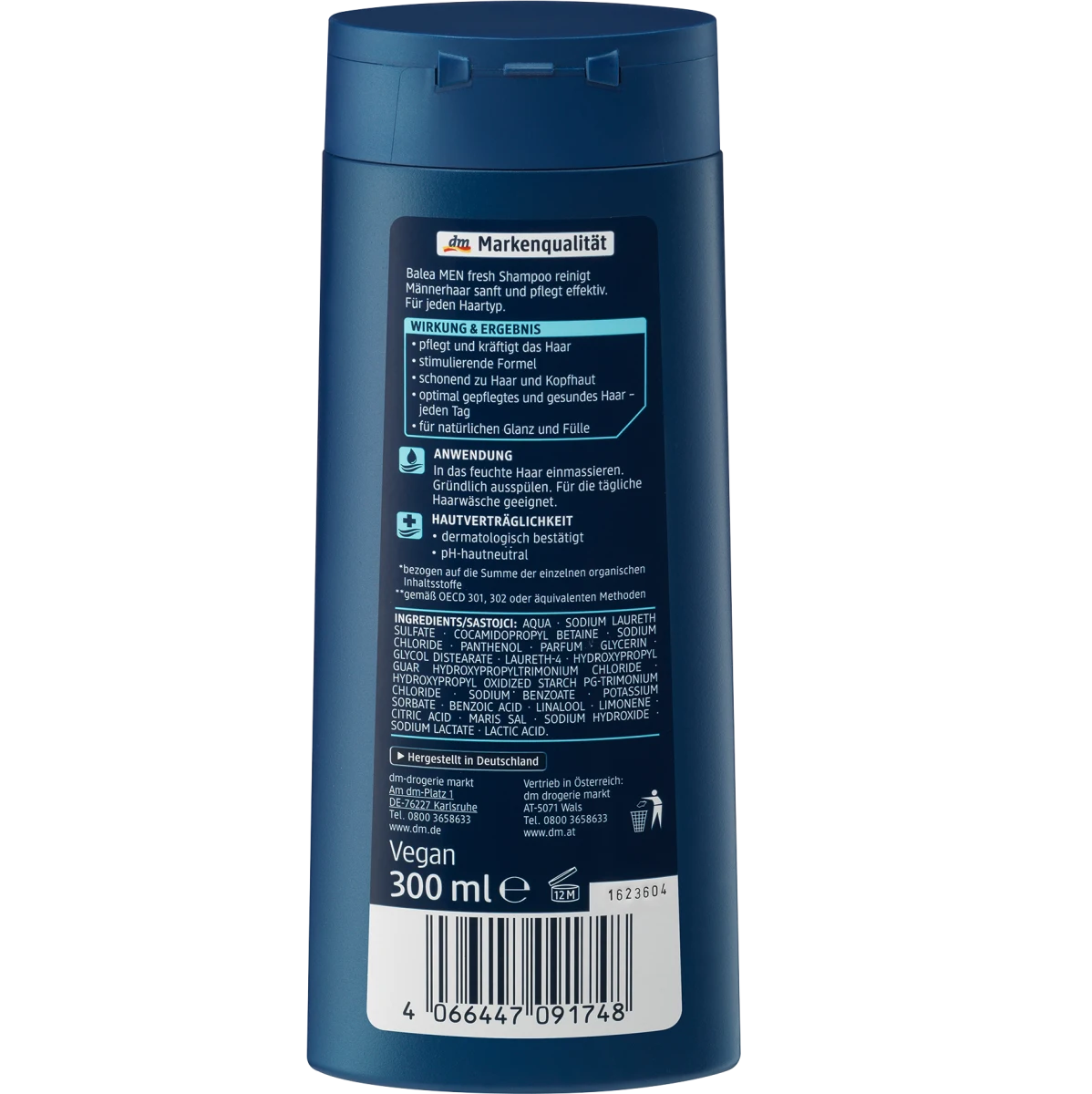 Balea MEN - Shampooing Fraîcheur