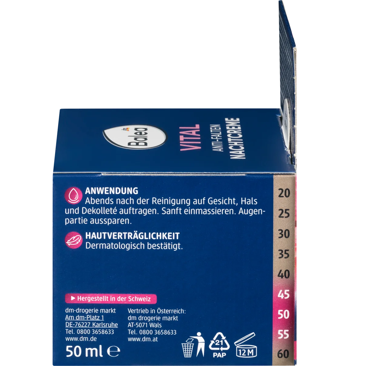 كريم الليل Vital Anti-Wrinkle ، 50 مل