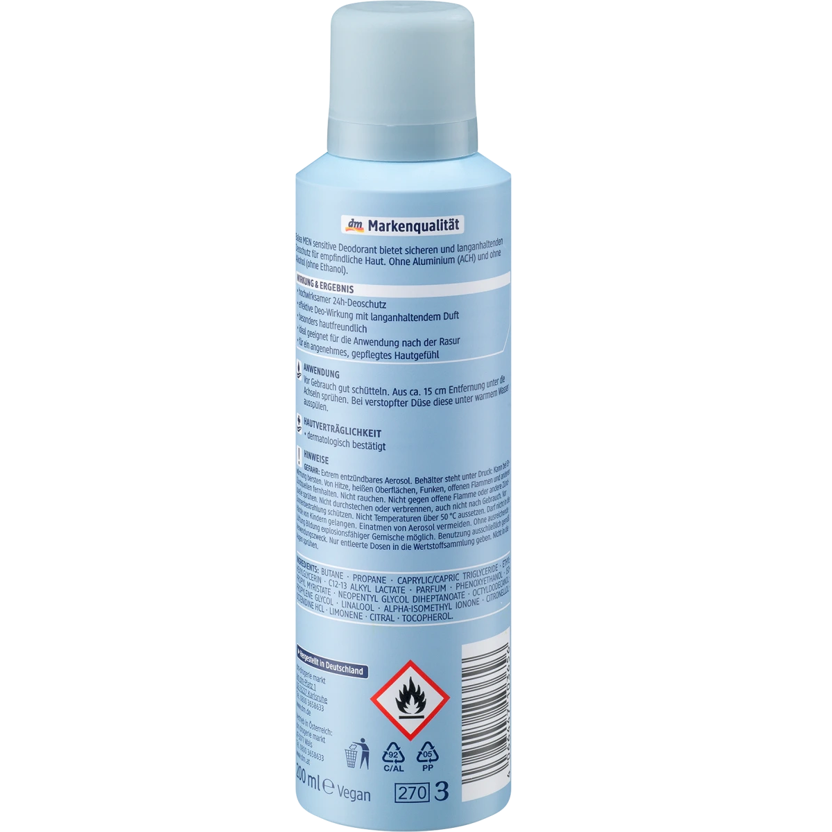 Balea - Déodorant spray sensitive