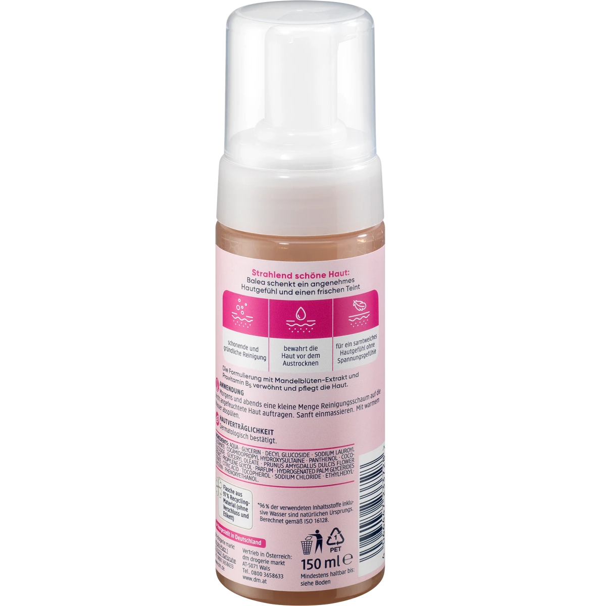 Balea - Mousse nettoyante douce