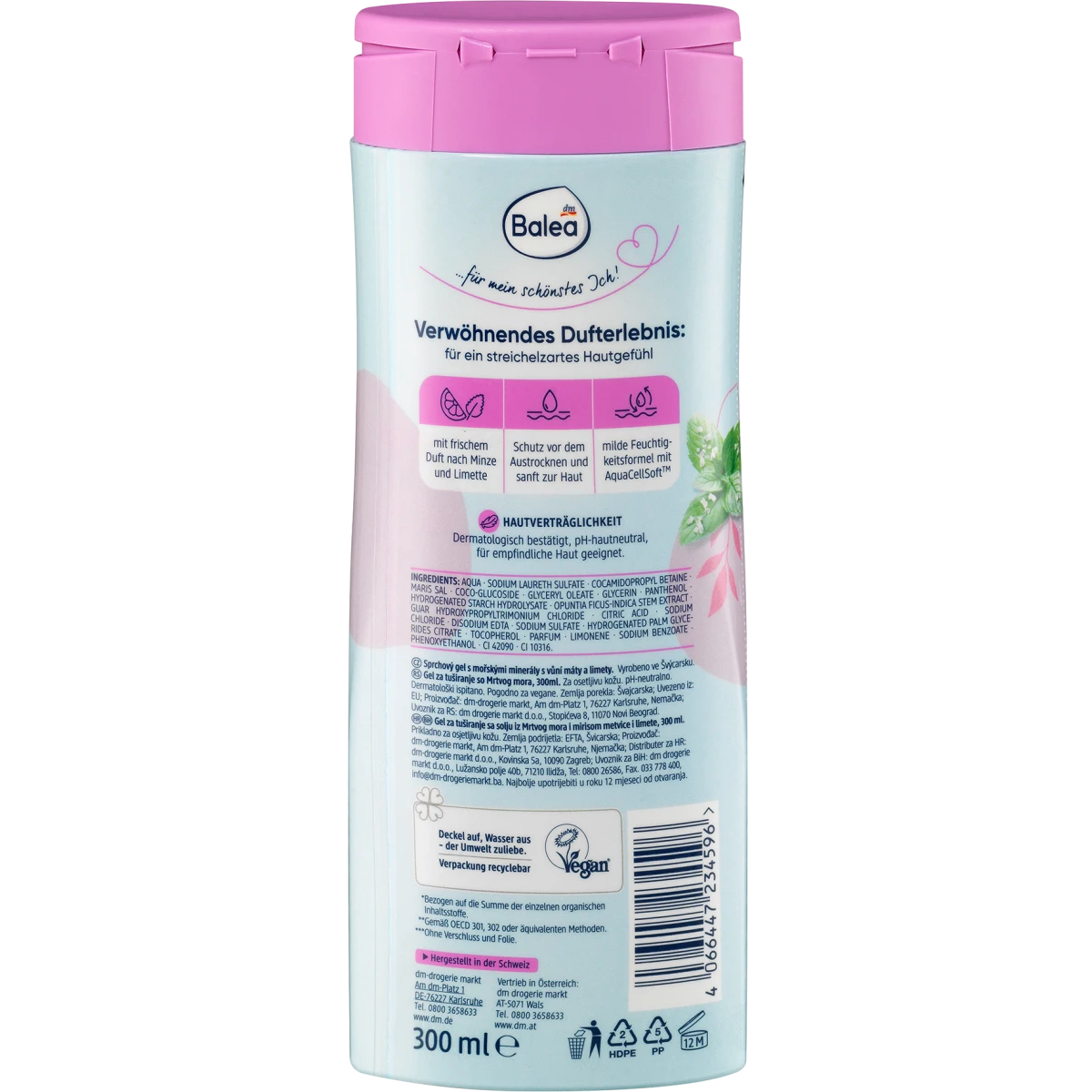 Balea - Gel douche sel de la mer morte