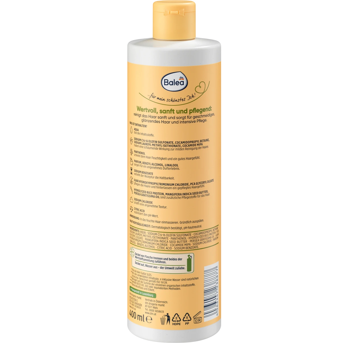 Balea - Shampooing Avocat & Mangue