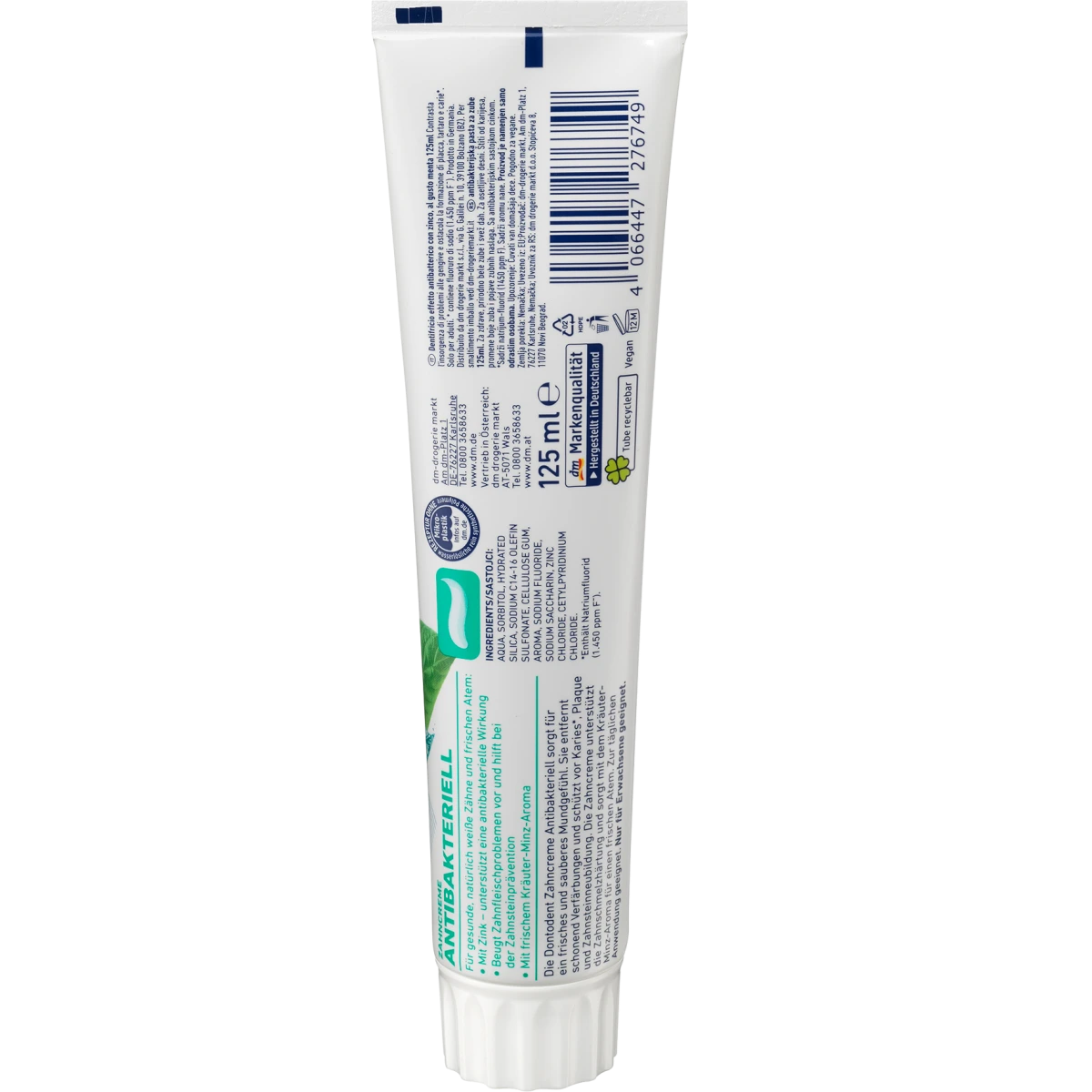 Balea - 4 x Dentifrice antibactérien