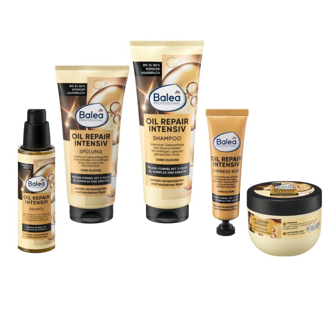 Balea - Pack cheveux Oil repair soin intensif
