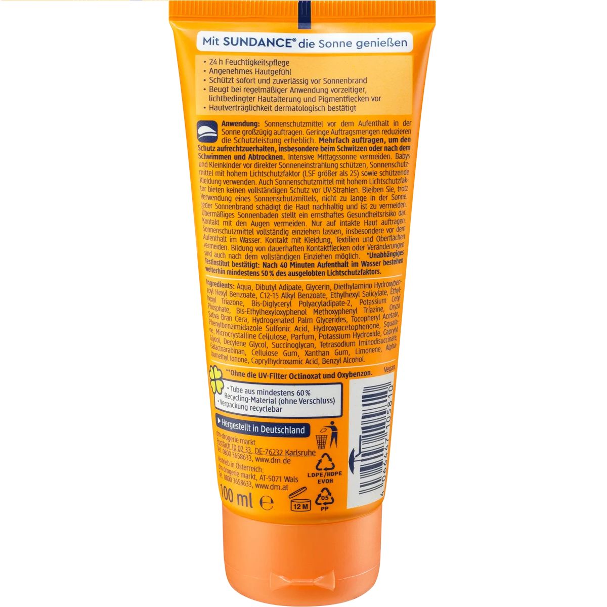 Crème solaire FPS 50, 100 ml