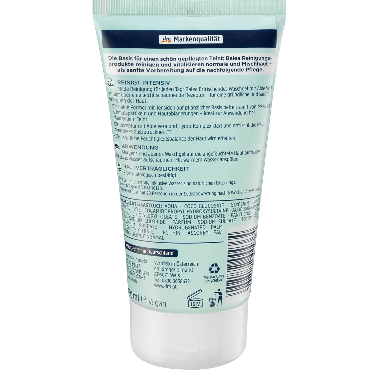 Gel nettoyant rafraîchissant, 150 ml