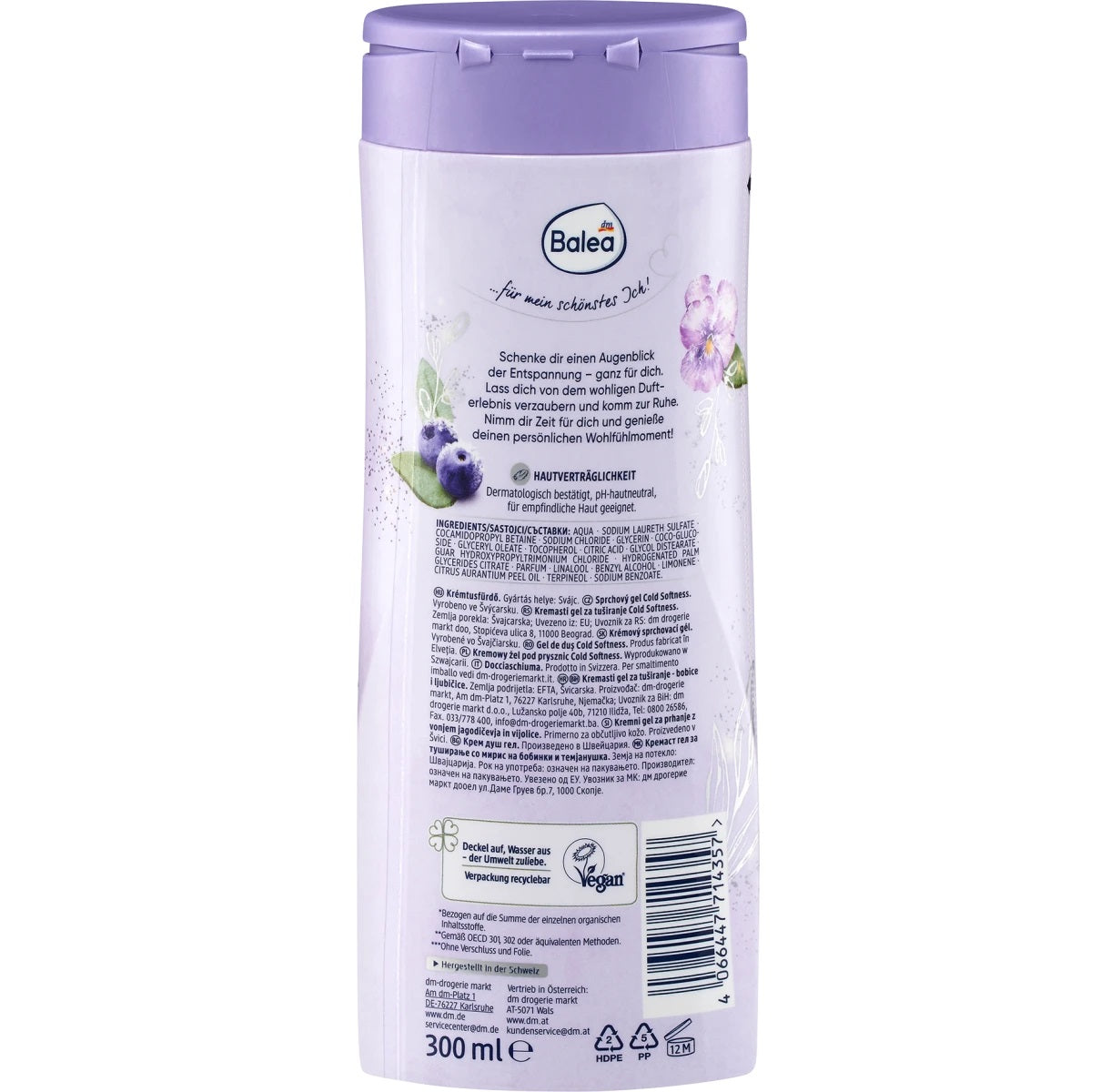 Balea - Gel douche baies Cold Softnes