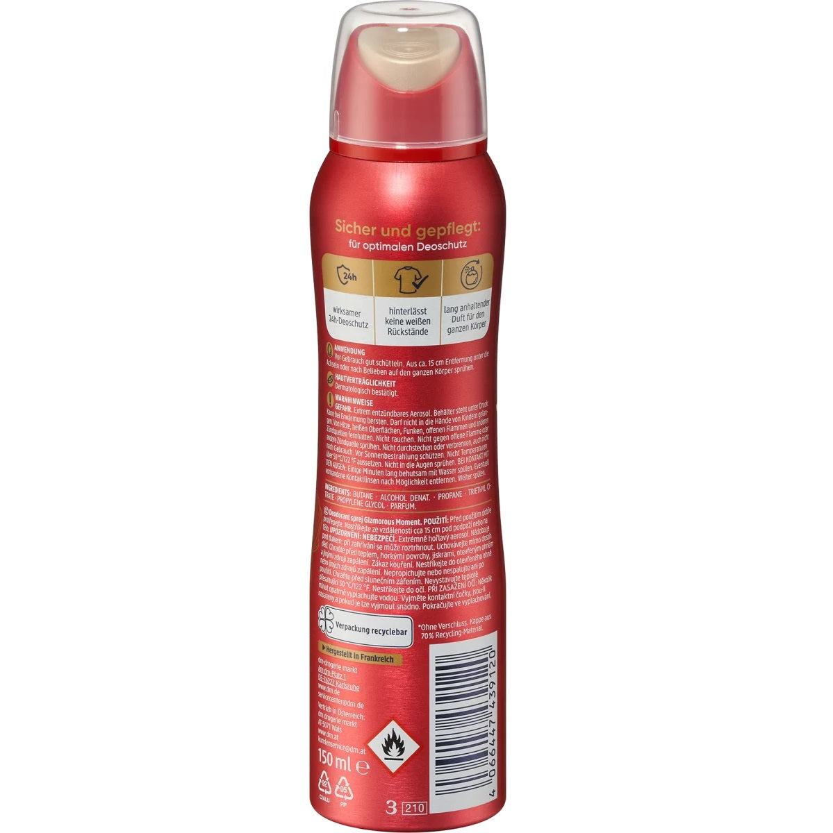 مزيل عرق بخاخ عطر لحظة، 150 مل