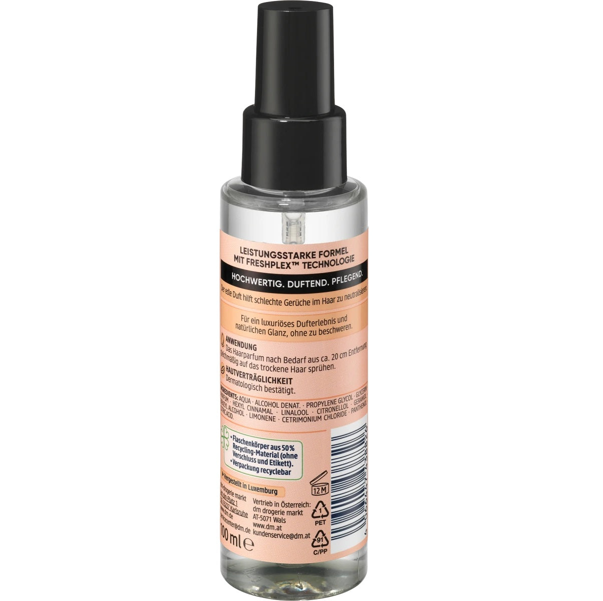 Balea - Parfum pour les cheveux Pure Liberty