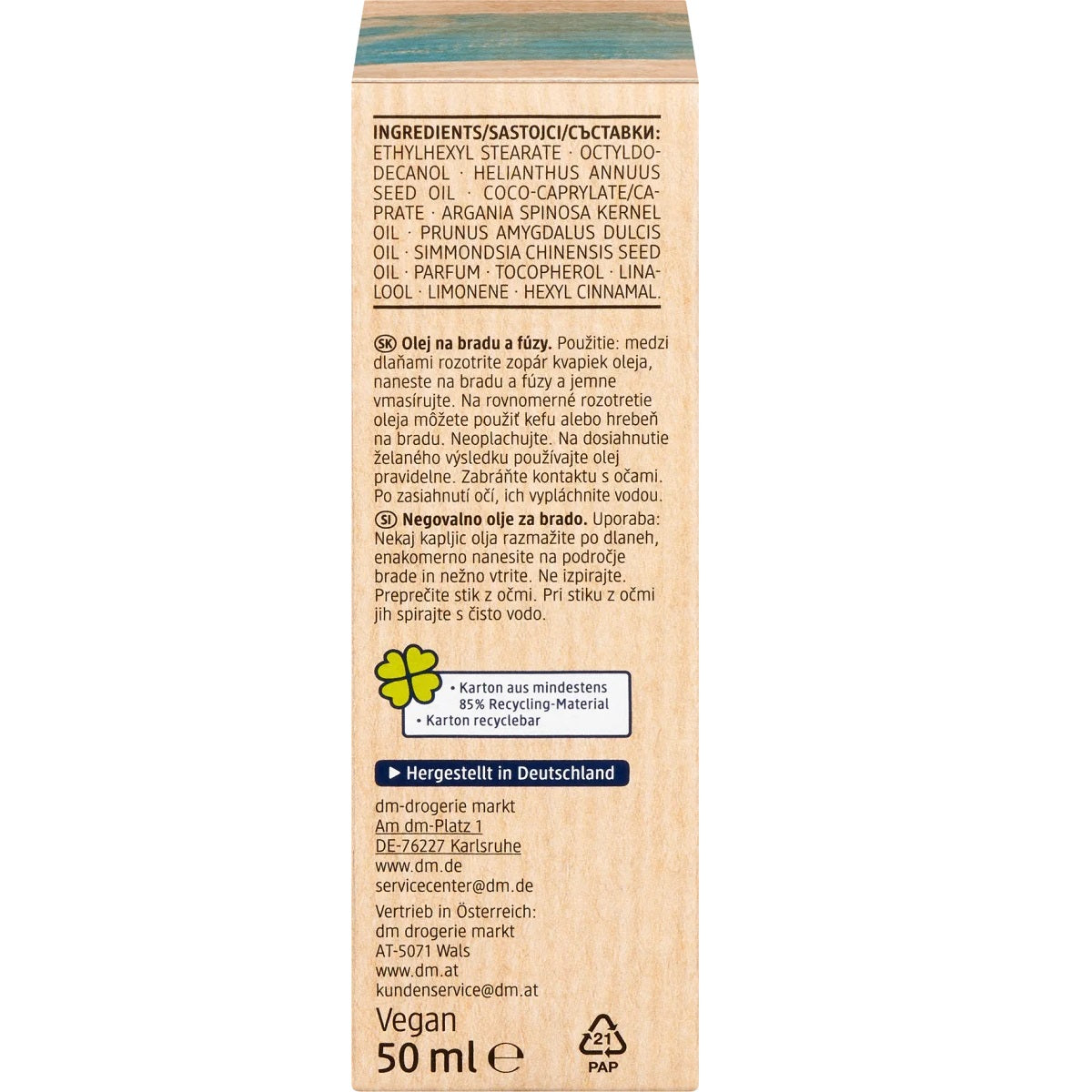 Balea - Huile pour barbe, 50 ml