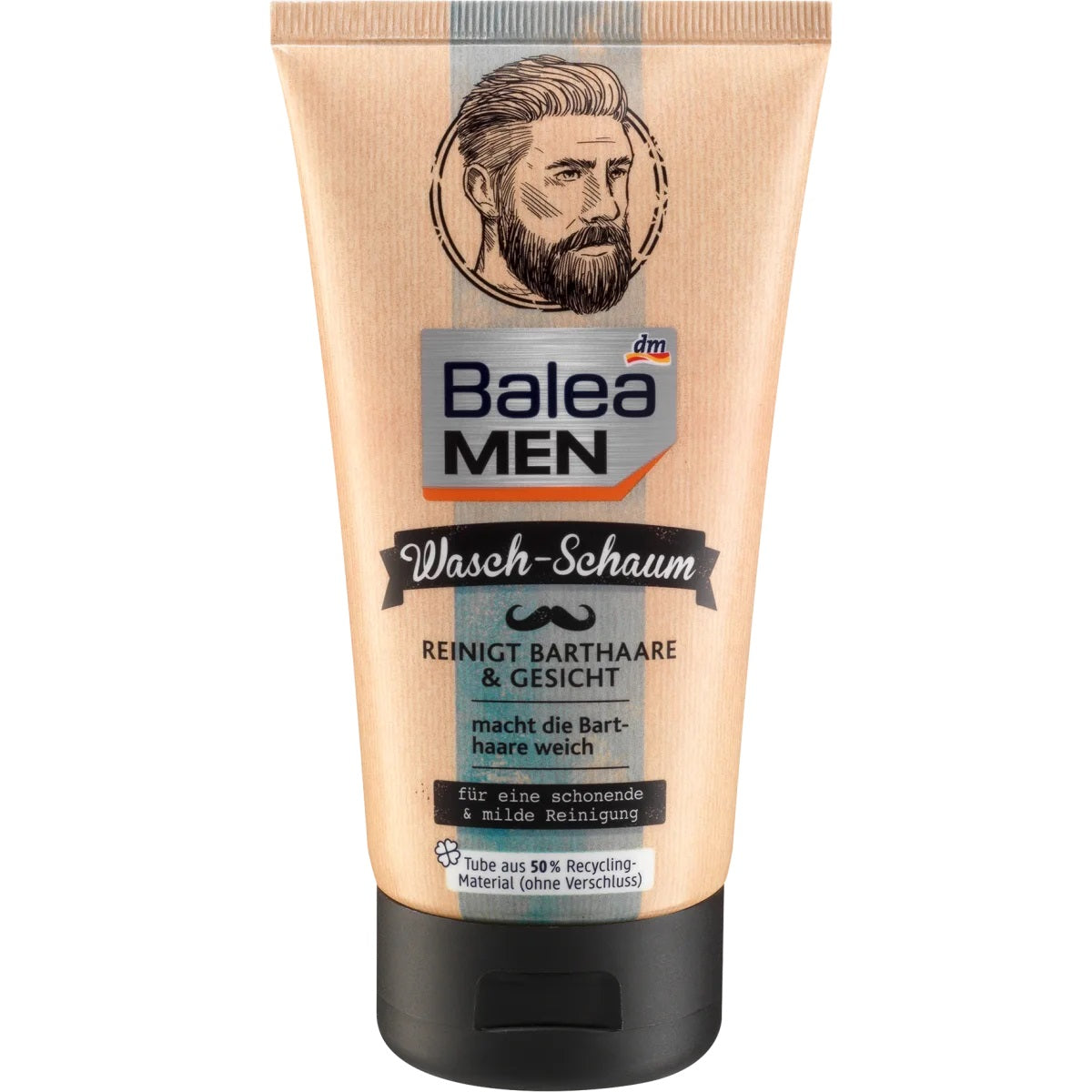 Mousse nettoyante barbe et visage, 150 ml