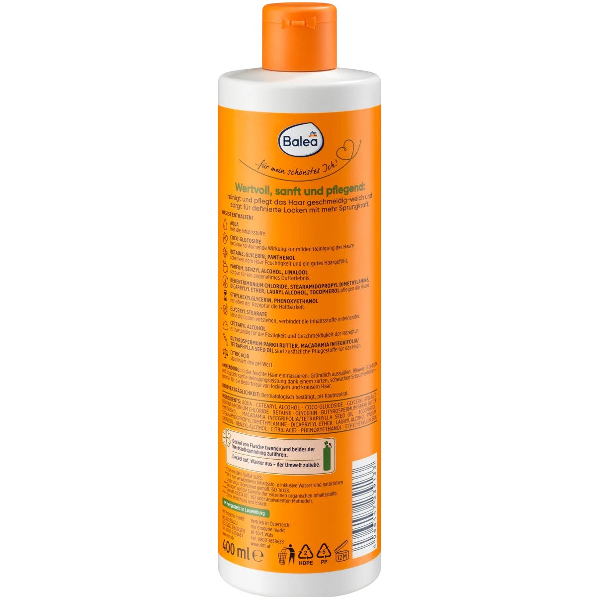 Balea - Shampooing Natural beauty boucles