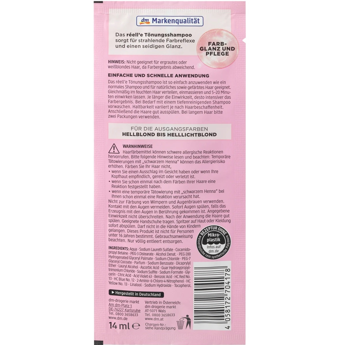 réell'e - Shampooing colorant 8.7 blond caramel