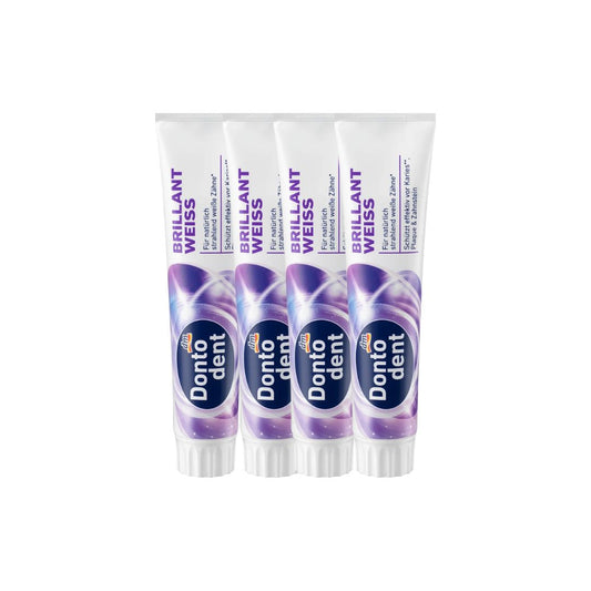 Balea - 4 x Dentifrice Brillant Blanc