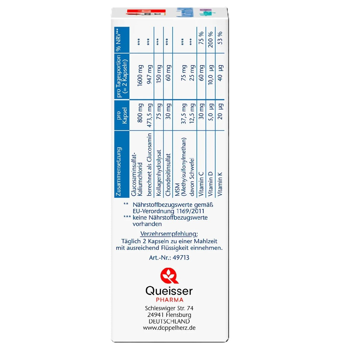 Doppel Herz - Glucosamine 1600