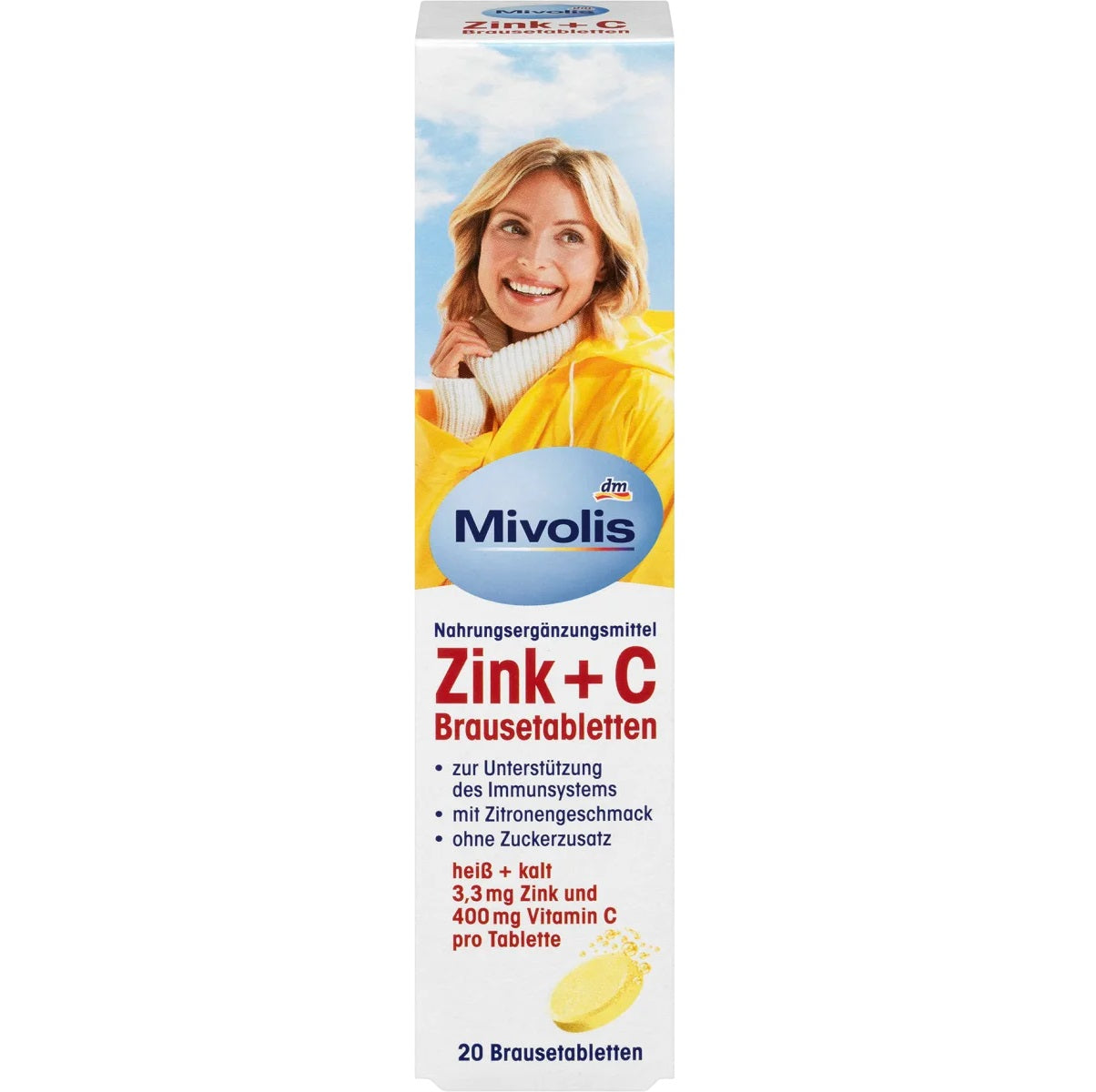 Mivolis Zinc + C Comprimés effervescents 20 pcs.